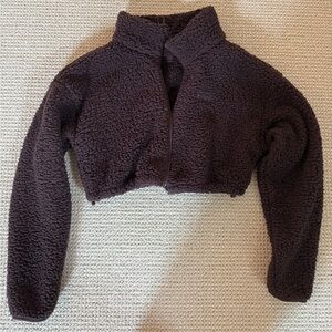 SKIMS Chocolate Sherpa Jacket